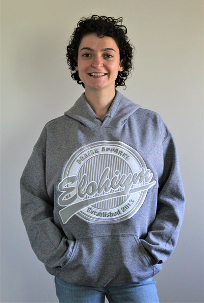 Applique (Embroidered) Pullover Hoodie--Heather